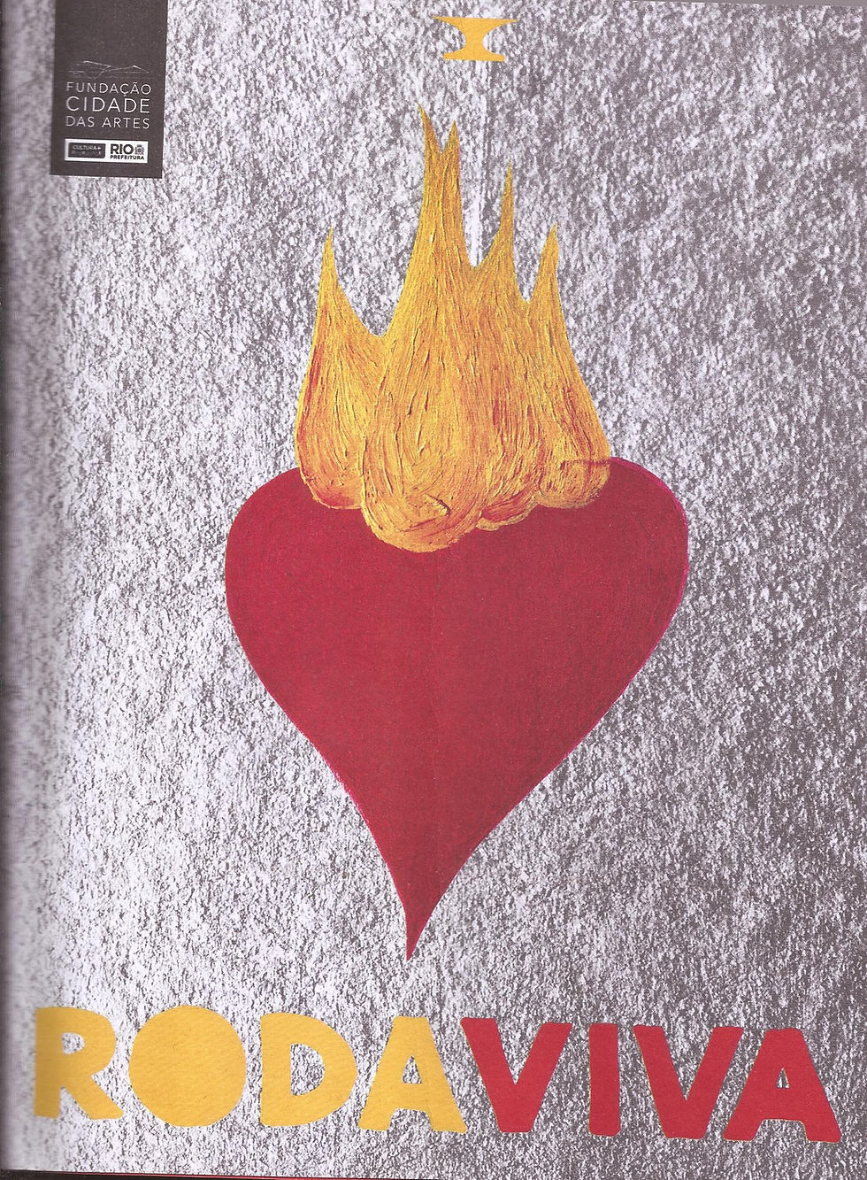 Cartaz do programa do espetáculo Roda Viva