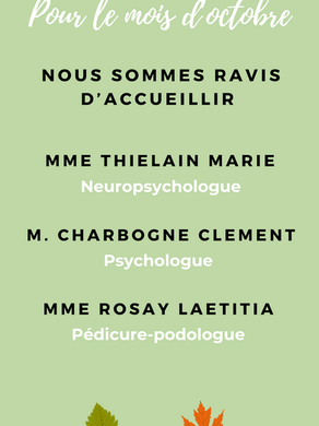 Des professionnels de santé en plus! Psychologues et podologue à Morienval