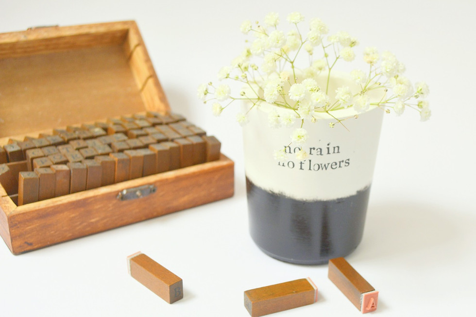 Thumbnail: Large vase "no rain, no flowers"