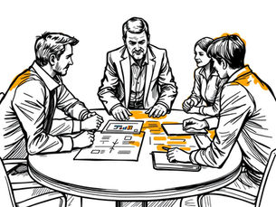 Founder transitioning leadership responsibility to a trusted management team in a growing business