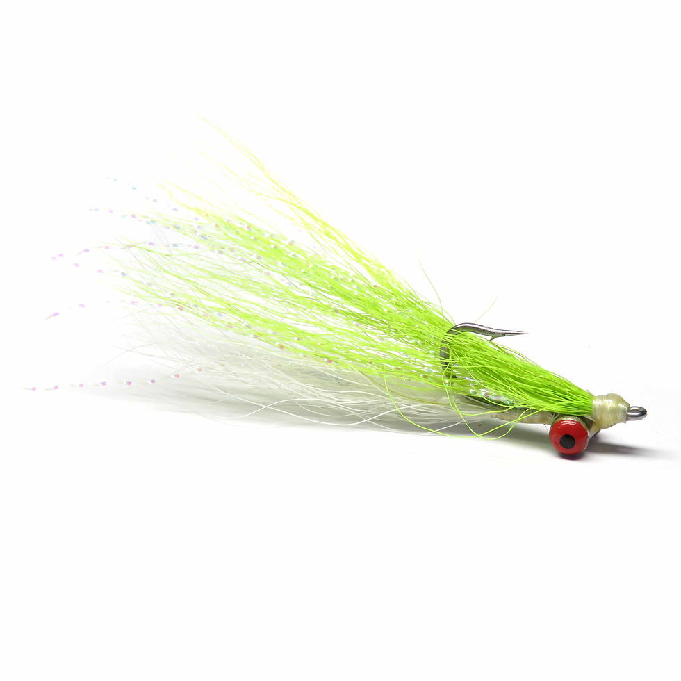 Clouser's Minnow - Chartreuse / White (BC)
