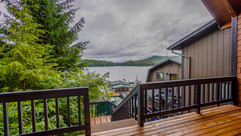 an image of the view seen from the deck of the chalet