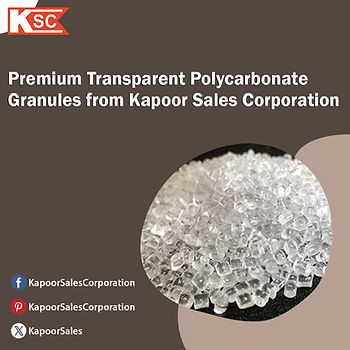 Premium Transparent Polycarbonate Granules from Kapoor Sales Corporation