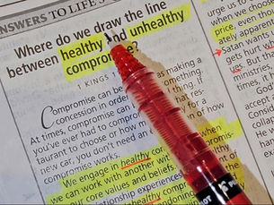 Where do we draw the line between healthy and unhealthy compromise?