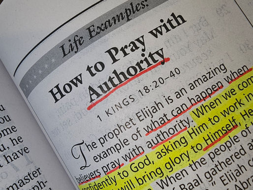 How to pray with Authority?
