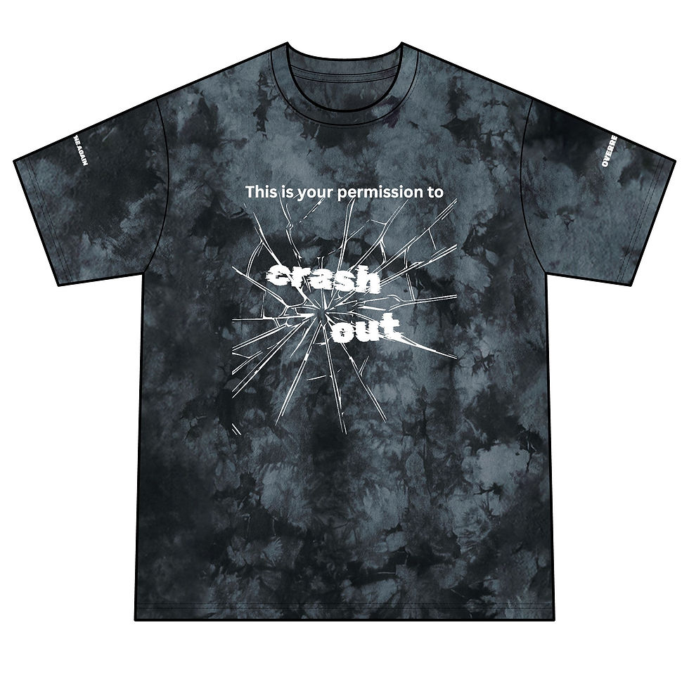 Thumbnail: Crash Out Unisex Crystal Tie-Dye Tee