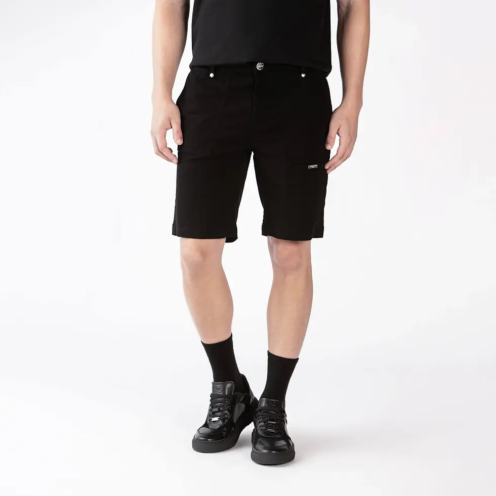 Miniatura: RAJ DENIM SHORT MEN BLACK