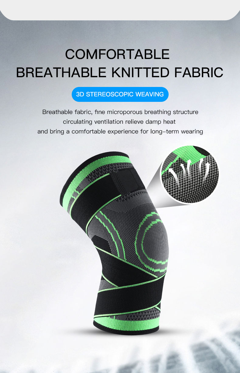 Thumbnail: Sports Compression Knee Brace Elastic Support Pads Knee Pads Fitness Equipment V
