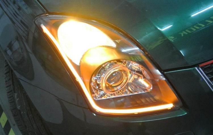 Thumbnail: Universal Car LED Guide Strip Daytime Running Tear Eye Light Headlights DRL Ultr