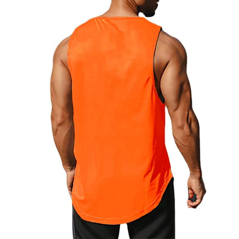 Thumbnail: Summer Men's Gym Tank Top Fitness Training Clothing Quick-drying Loose Bodybuild