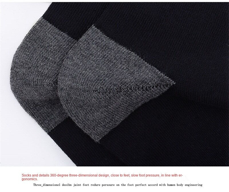 Thumbnail: 5Pairs/Lot Men's Socks Mid-tube Socks Absorb Sweat Running Professional Sports S