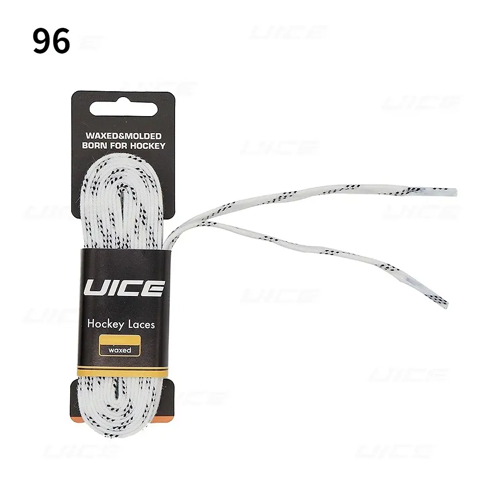 Thumbnail: Ice Hockey Skate Laces 84 96 108 120inch Dual Layer Braid Reinforced Waxed Tip D