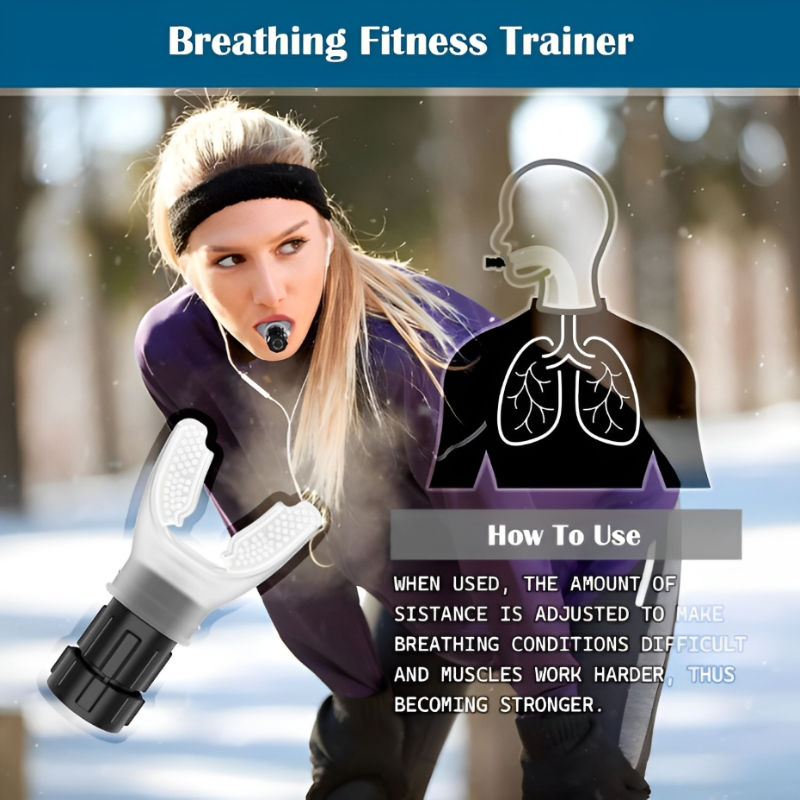 Thumbnail: Portable Breathing Exercise Lungs Portable Breath Fitness Sports Exerciser Devic