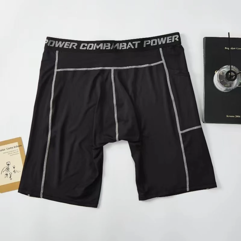 Thumbnail: Men Sports Training Tight Shorts Five Trousers Camouflage Printed Trousers Fitne