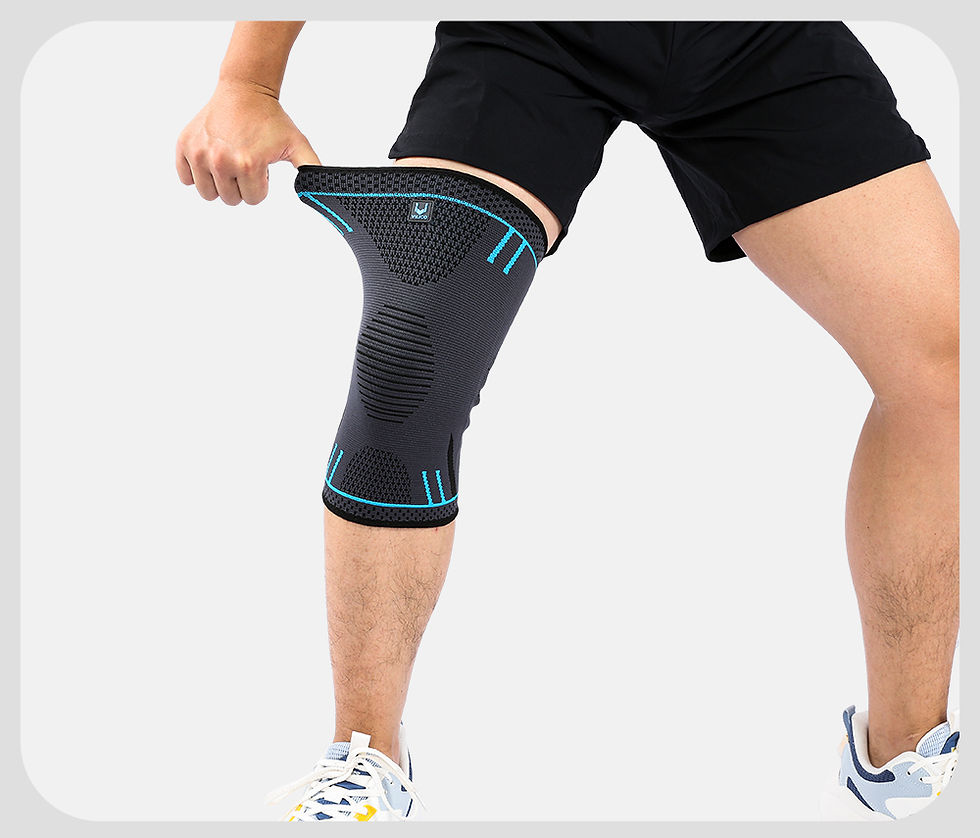 Thumbnail: Vilico 1PCS Elastic Knee Pads Nylon Sports Fitness Kneepads Breathable Running B
