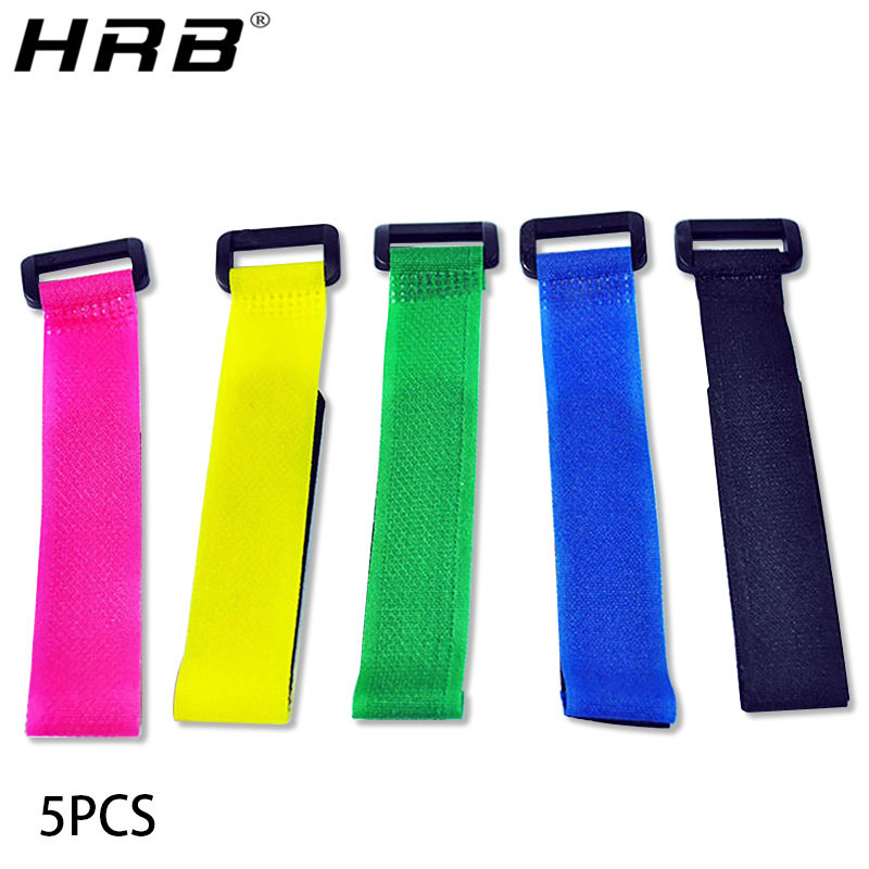 Thumbnail: 5PCS 260mm 200mm Hook Loop Cable Cord Ties Nylon Fix Strap Belts For RC Lipo Bat