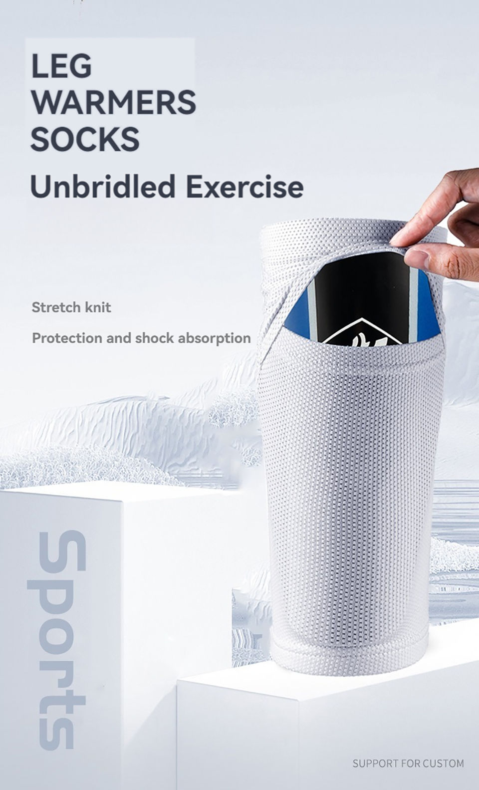 Thumbnail: Loogdeel New Soccer Shin Guards Sleeves for Kids Youth Adults- Sleeves for Footo
