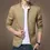 Thumbnail: Brand Bomber Jacket Men Stand Collar Mens Jacket Slim Fit Mens Blazer Casual Jac