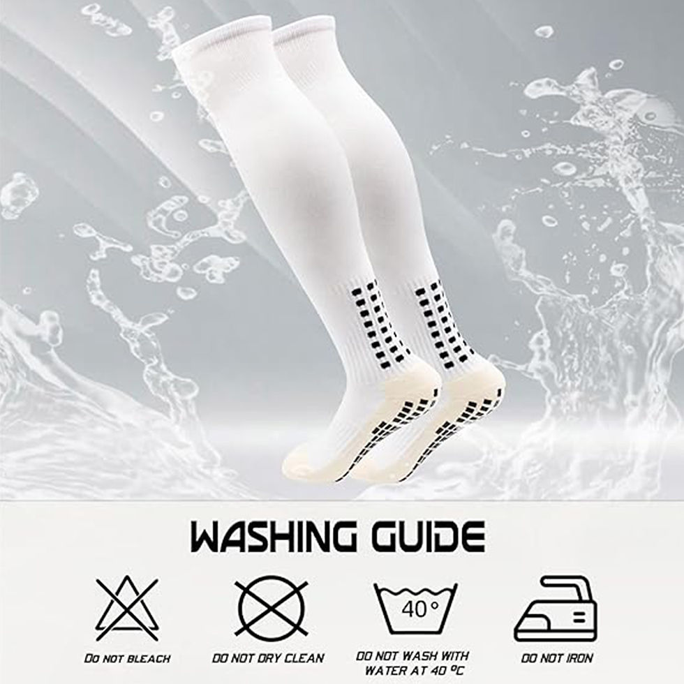 Thumbnail: Anti Slip Soccer Knee Socks,Non Slip Football/Basketball/Hockey Sports Grip Sock