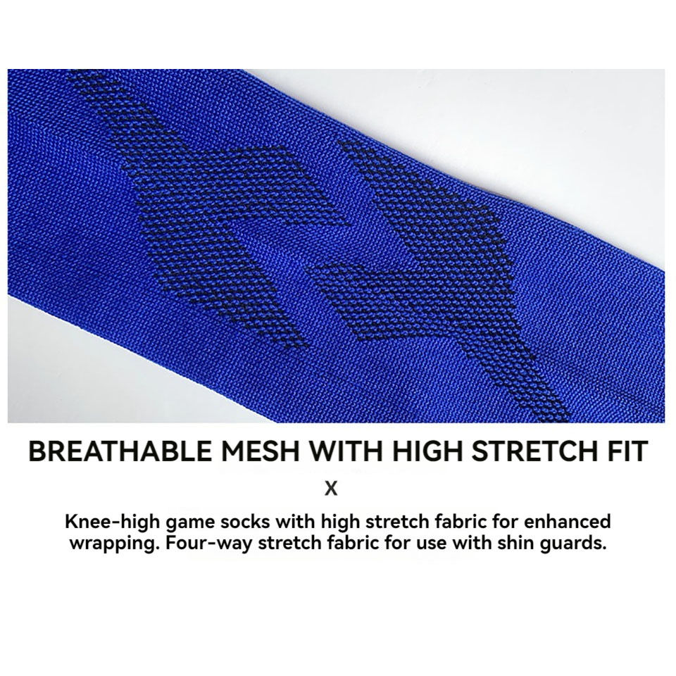 Thumbnail: Loogdeel Soccer Socks Stretchy Compression Knee High Tube Socks Men Women Teens 