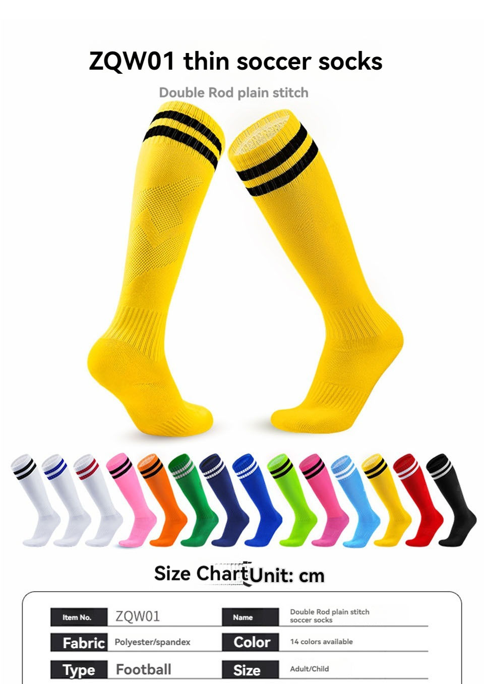 Thumbnail: Loogdeel Soccer Socks Stretchy Compression Knee High Tube Socks Men Women Teens 
