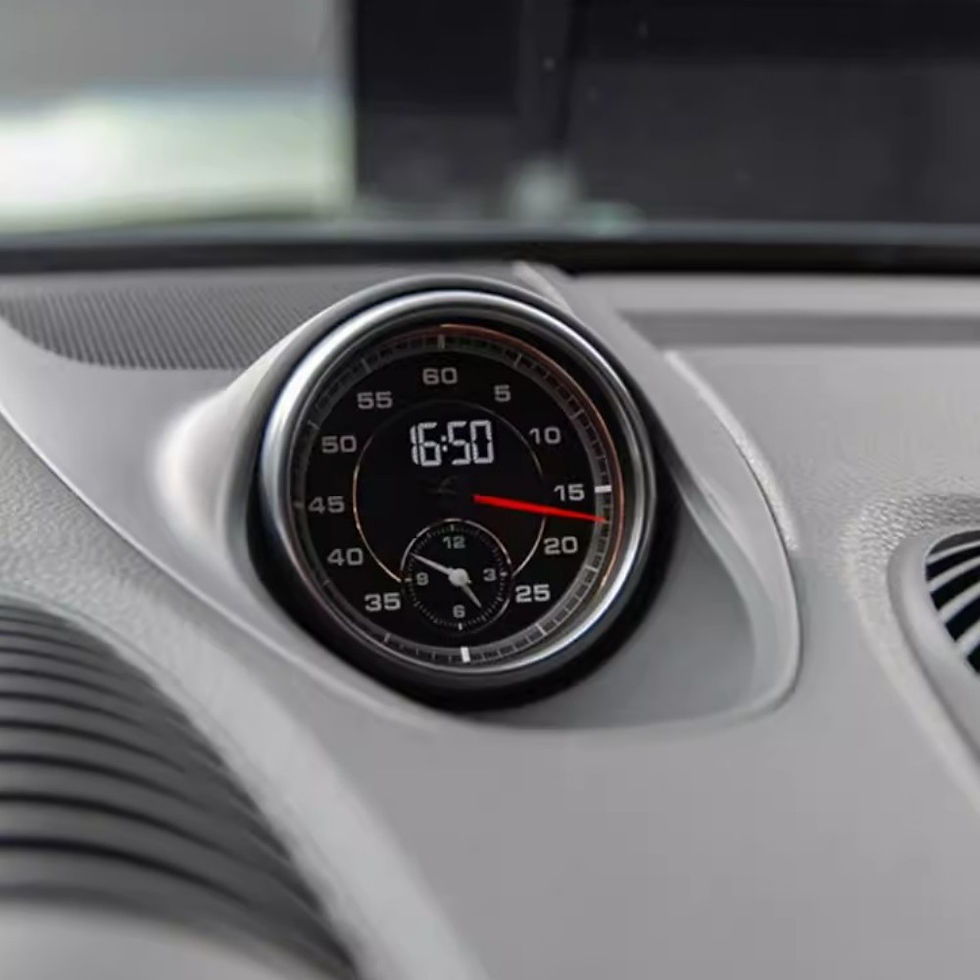 Thumbnail: Aluminum alloy Car Styling Clock Compass Decorative Ring Trim Fit For Porsche 71