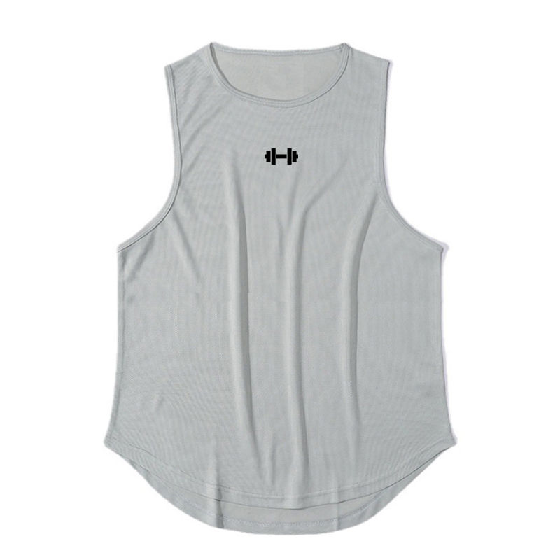 Thumbnail: Summer Men's Gym Tank Top Fitness Training Clothing Quick-drying Loose Bodybuild