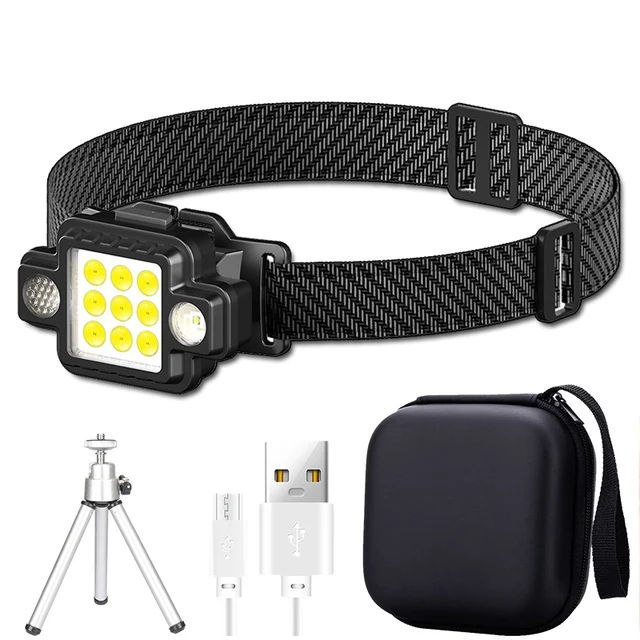 Thumbnail: Strong Light COB+XPE Magnetic Headlamp Type-c Rechargeable LED Head Flashlight O