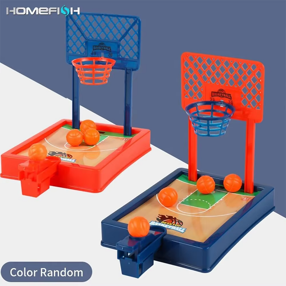 Thumbnail: Mini basketball machine desktop portable travel or office game set, suitable for