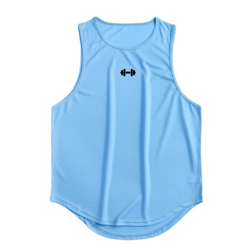 Thumbnail: Summer Men's Gym Tank Top Fitness Training Clothing Quick-drying Loose Bodybuild