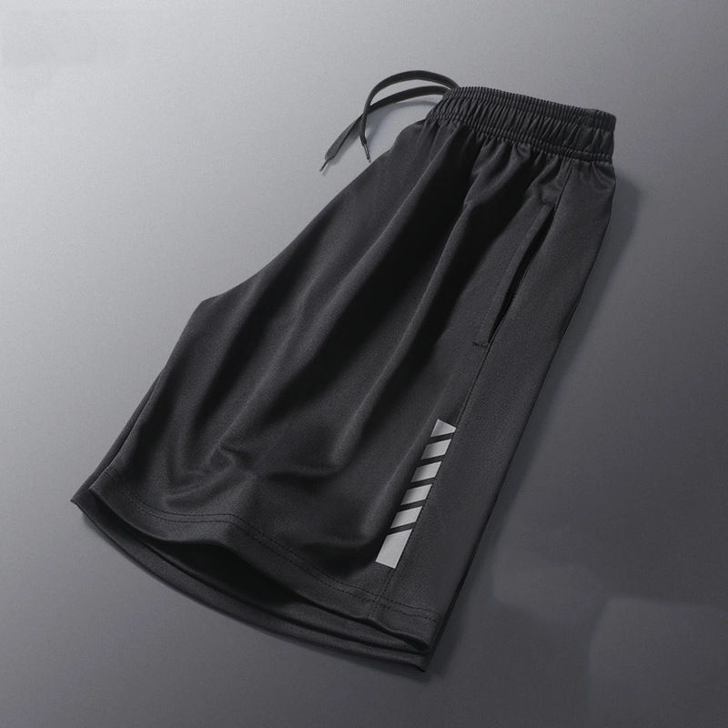 Thumbnail: SONECHOKI Running Shorts Men Striped Printing Loose Basketball Sport Gym Breatha