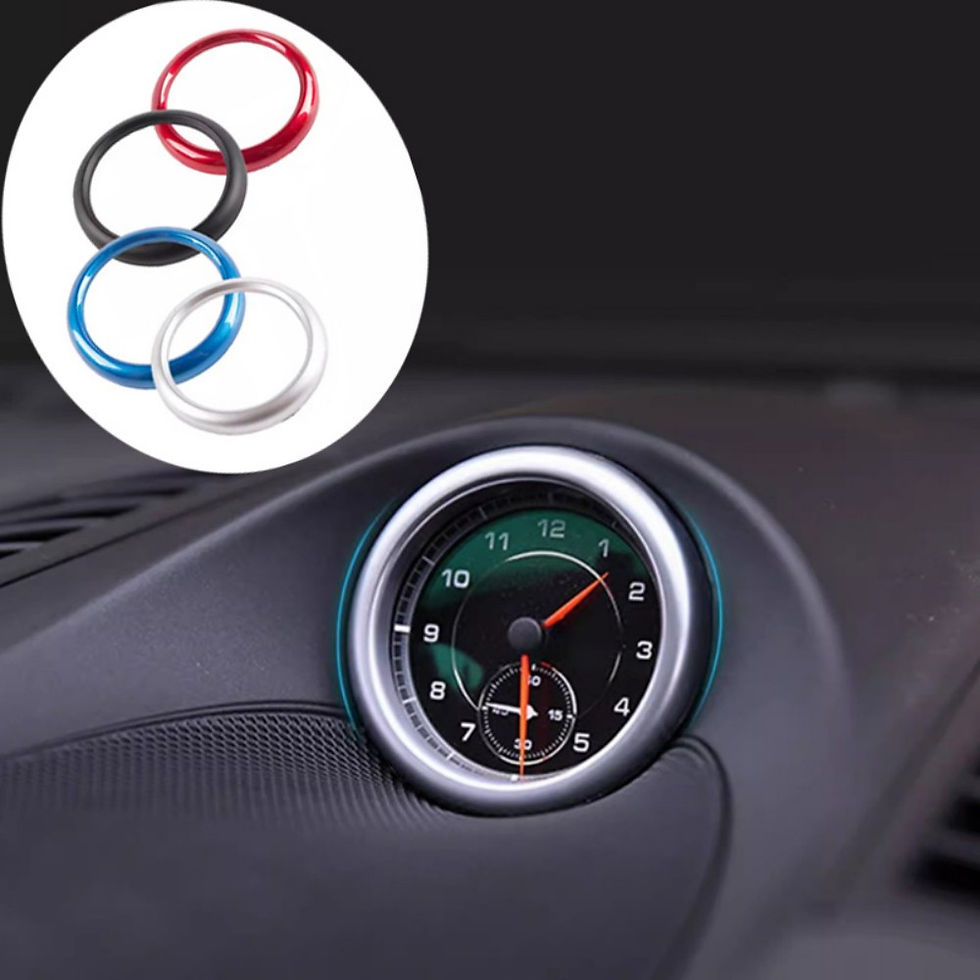 Thumbnail: Aluminum alloy Car Styling Clock Compass Decorative Ring Trim Fit For Porsche 71