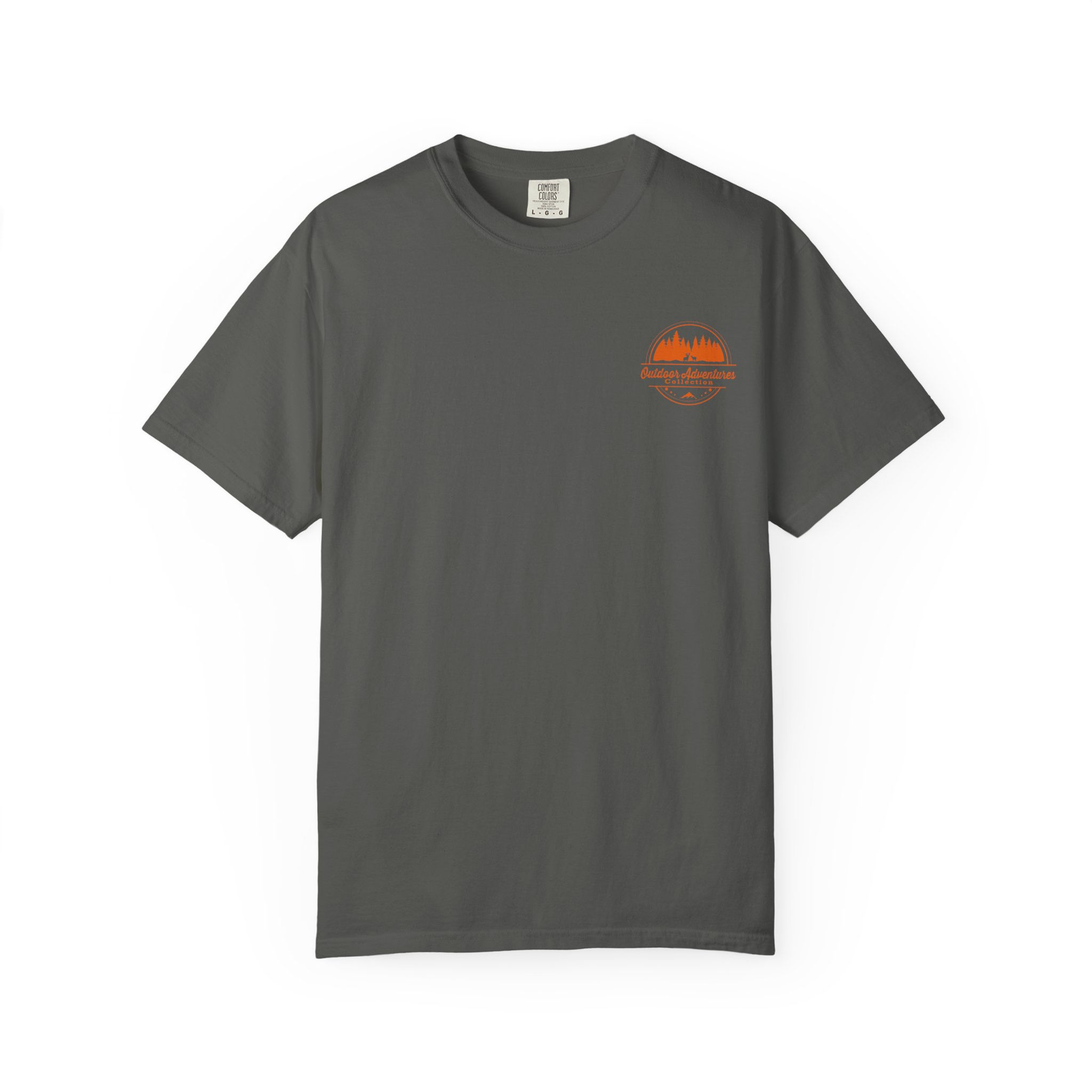 Charcoal with Orange Outdoor Adventures Front