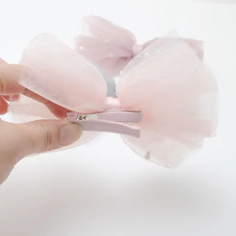 Thumbnail: Everly 2 Piece 5CM Gauze Hair Clips