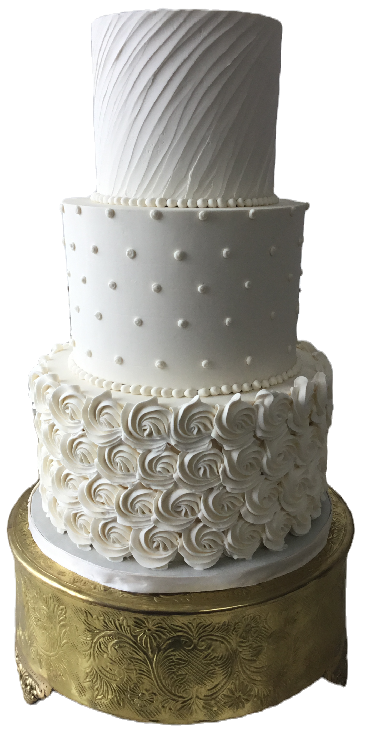 Affordable Buttercream Wedding Cakes - 11