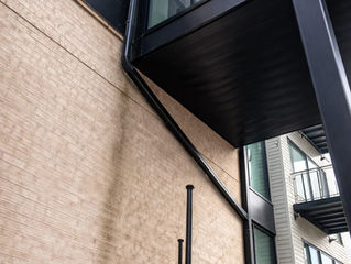 Professional gutter installation for proper runoff. 