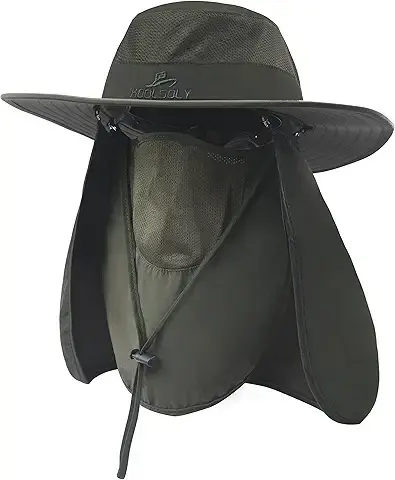 KOOLSOLY UPF 50+ Sun Hat with Neck Flap