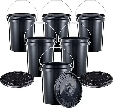 Sealed Paint Buckets with Lids