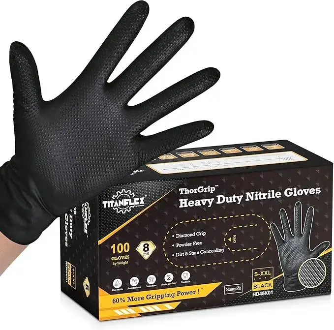 TitanFlex Heavy Duty Nitrile Gloves