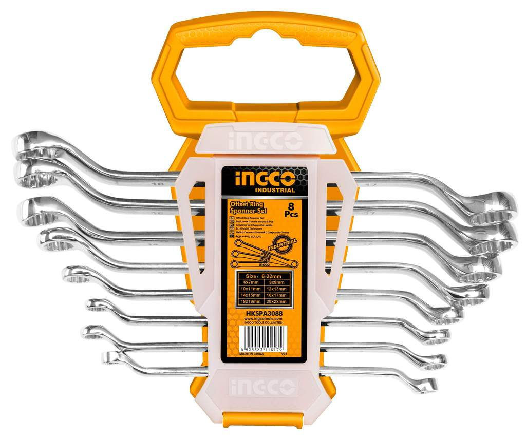 Ingco Offset ring spanner set