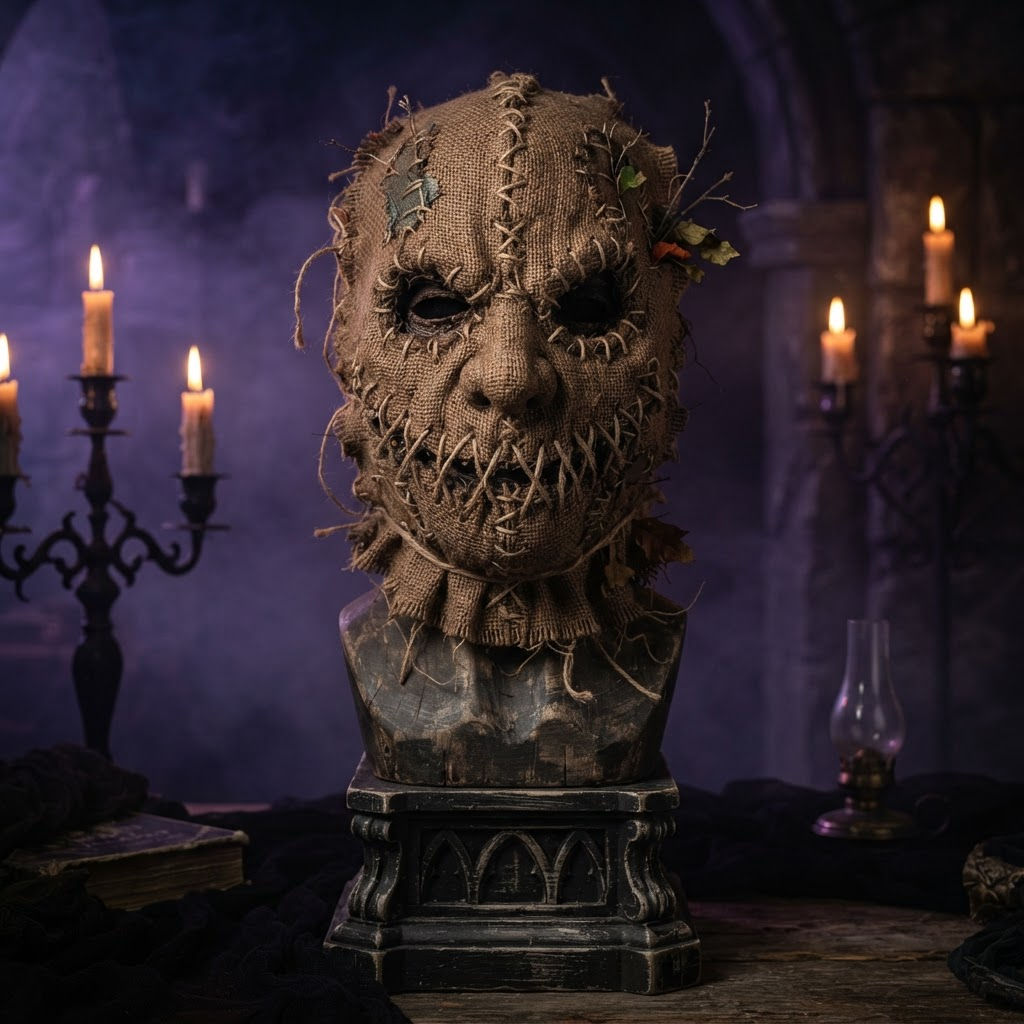 Evil Scarecrow Burlap Mask