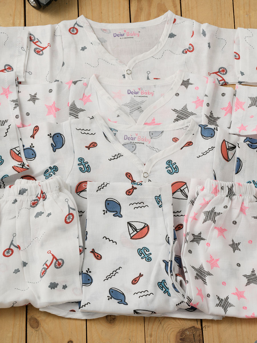 Thumbnail: Muslin White Set  F/S