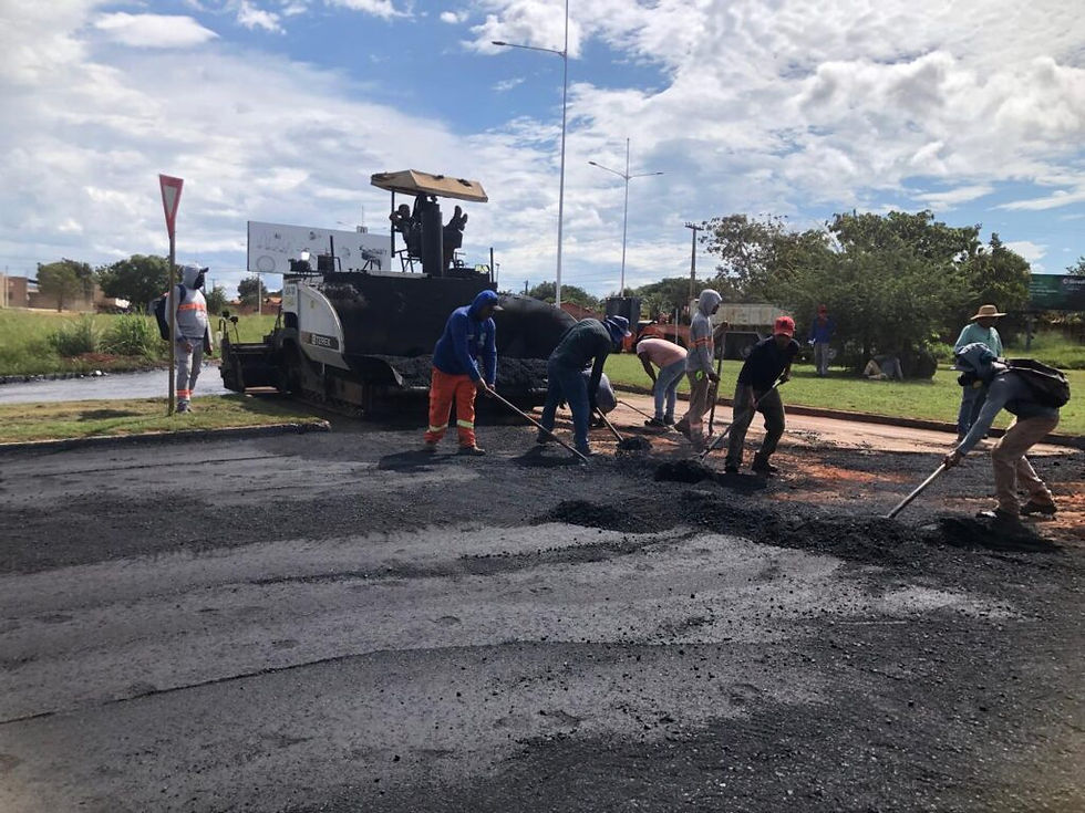 Serviços de recapeamento em avenida de Taquaralto estão mais de 80% concluídos – Foto: Divulgação