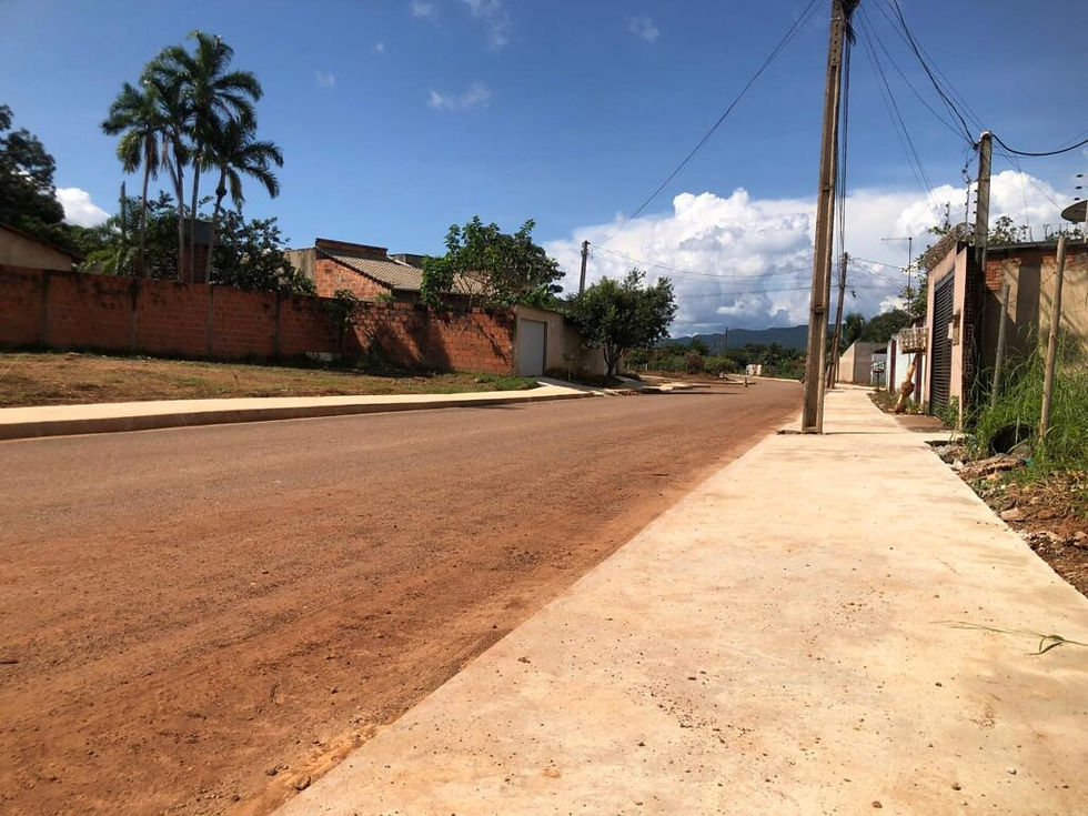 Mais de 60% das calçadas do setor já estão executadas – Foto: Divulgação