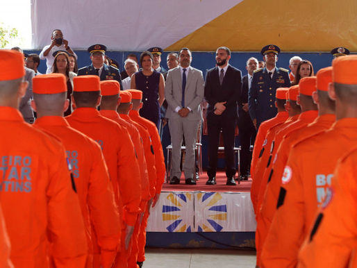 Governador Wanderlei Barbosa participa da formatura de 143 bombeiros militares e entrega novos veículos para a corporação