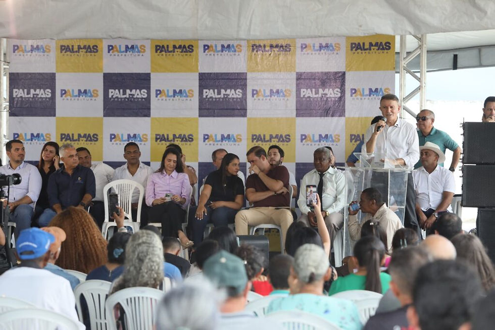 Prefeito Eduardo Siqueira Campos, fala sobre a importância da regularização dos bairros. Foto – Edu Fortes