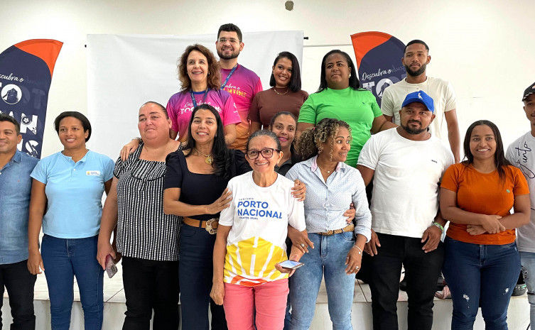 Participantes do treinamento e a equipe da Setur comemoram mais uma etapa do projeto - Foto: Setur/Governo do Tocantins