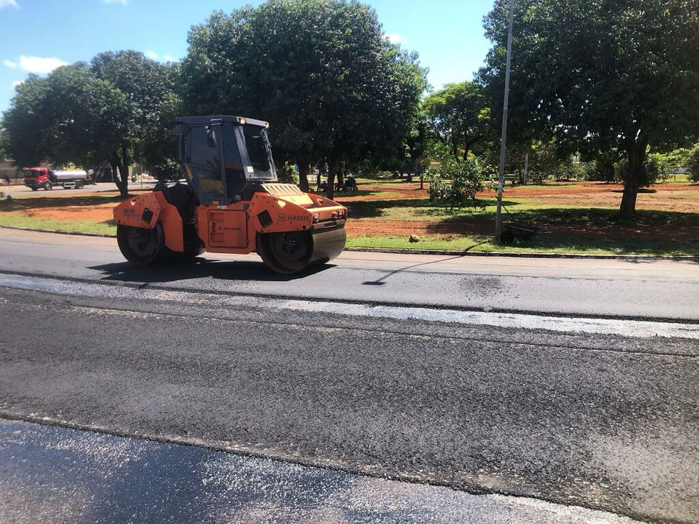 Recapeamento na avenida Tocantins, no Jardim Aureny I – Foto: Divulgação
