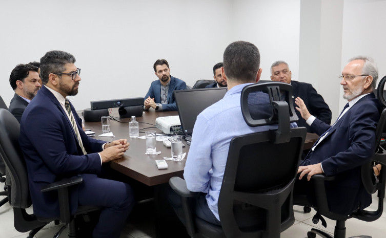 Reunião com representantes da SSP-TO e da Corregedoria do TJ discutiu a implementação do banco de dados - Foto: Adrielly Calixto/Governo do Tocantins