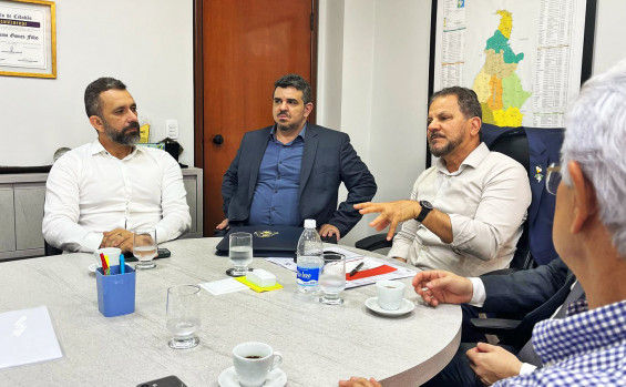 Na primeira agenda à frente da Pasta, Ubiratan participa de reunião técnica com a Codevasf - Secihd/Governo do Tocantins